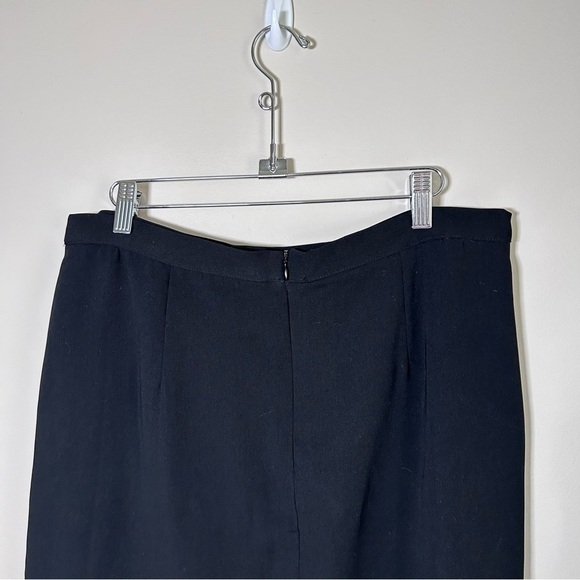 Tristan Front Tie Knee Length Airy Loose Fit Skirt Black Size 14 - Picture 3 of 6